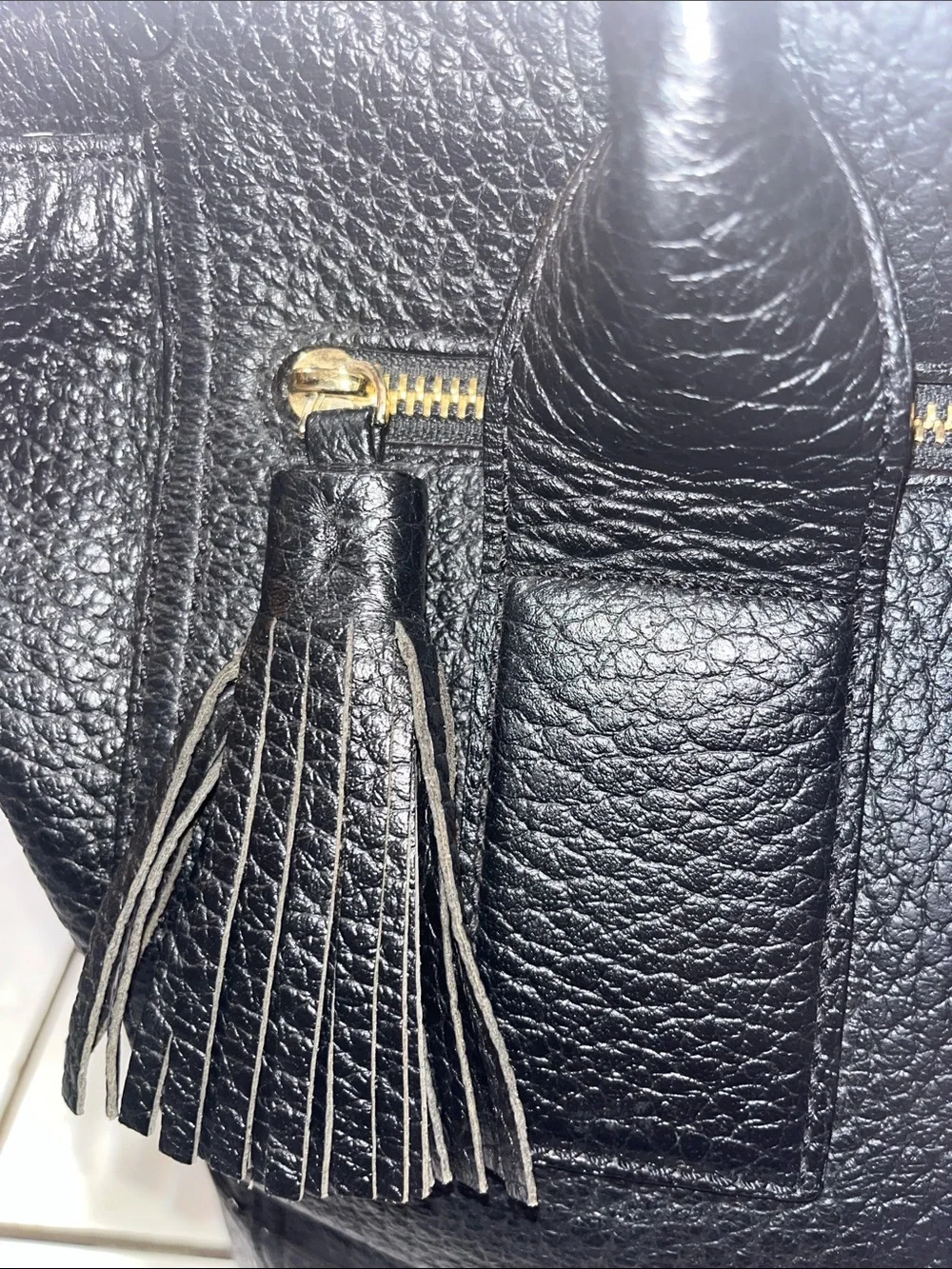 NWOT KATE SPADE NEW YORK SOUTHPORT AVENUE  TOTE BAG IN BLACK PEBBLED LEATHER